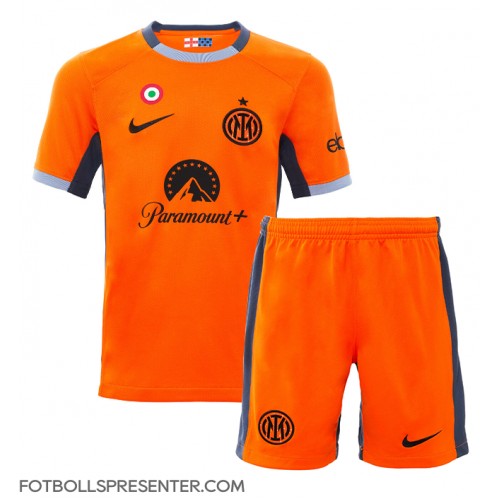 Inter Milan Lautaro Martinez #10 Tredje tröja Barn 2023-24 Kortärmad (+ korta byxor)
